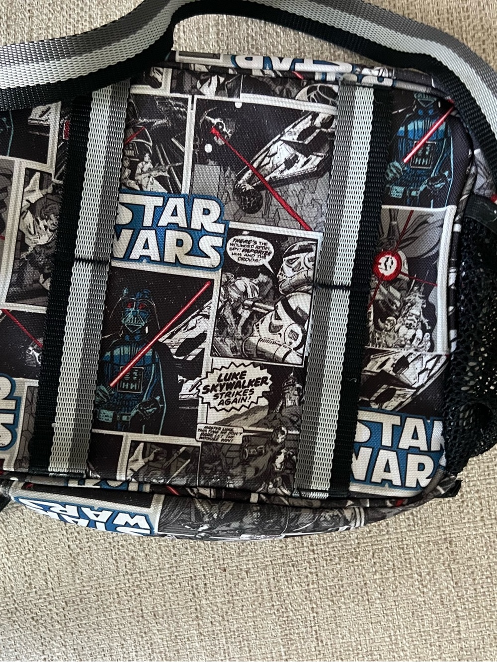 Star Wars Black & Gray Comic Panel Messenger Bag